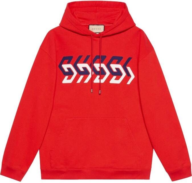 Gucci Jersey hoodie Rood