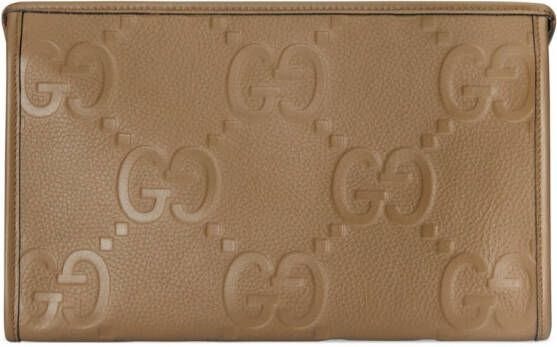 Gucci Jumbo GG leren buidel Beige