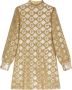 Gucci Jurk met jacquard Goud - Thumbnail 1