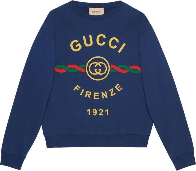 Gucci Katoenen sweater Blauw