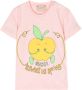 Gucci Kids T-shirt met logodetail Roze - Thumbnail 1