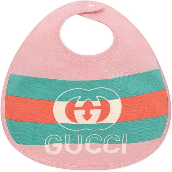 Gucci Kids Slabbetje met print Roze