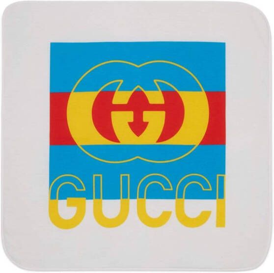 Gucci Kids Deken met logoprint Wit
