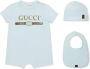 Gucci Kids Baby set met logo Blauw - Thumbnail 1
