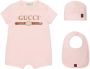 Gucci Kids Baby set met logo Roze - Thumbnail 1