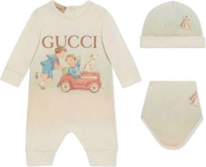 Gucci Kids Babypakje met print Wit