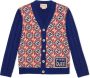 Gucci Kids Button-up vest Blauw - Thumbnail 1