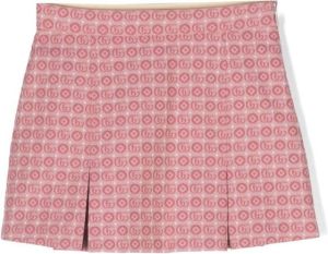 Gucci Kids Double G jacquard skirt Roze