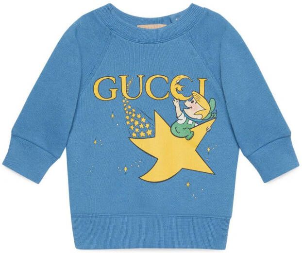 Gucci Kids x The Jetsons katoenen T-shirt Blauw