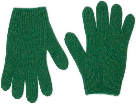 Gucci Kids Gebreide handschoenen Groen