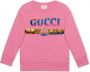 Gucci Kids Gucci Kinderen sweater met pailletten logo Roze - Thumbnail 1