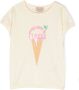 Gucci Kids T-shirt met icecream logoprint Beige - Thumbnail 1