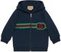 Gucci Kids Sweater met GG-logo Blauw - Thumbnail 1
