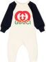 Gucci Kids Romper met GG logoprint Beige - Thumbnail 1
