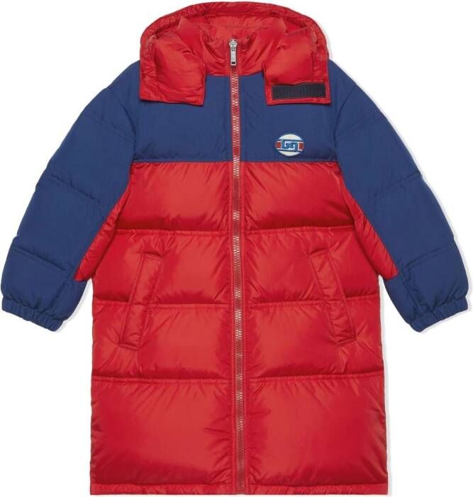 Gucci Kids Jas met logopatch Rood