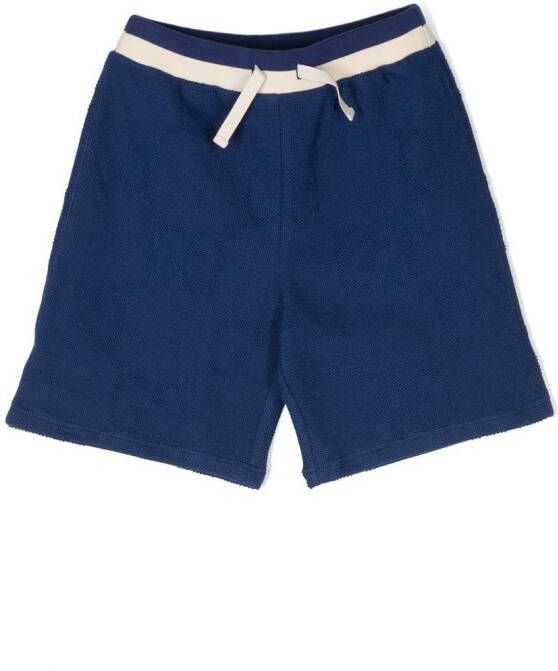 Gucci Kids Katoenen shorts Blauw