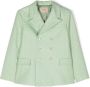 Gucci Kids Blazer met dubbele rij knopen Groen - Thumbnail 1