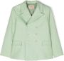 Gucci Kids Blazer met dubbele rij knopen Groen - Thumbnail 1