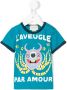 Gucci Kids octopus print T-shirt Blauw - Thumbnail 1