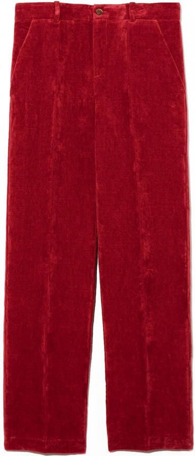 Gucci Kids Pantalon met tie-dye print Rood