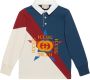 Gucci Kids Poloshirt met geborduurd logo Blauw - Thumbnail 1