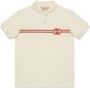 Gucci Kids Poloshirt met GG-logo Beige - Thumbnail 1