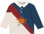 Gucci Kids Rugbyshirt met logoprint Blauw - Thumbnail 1
