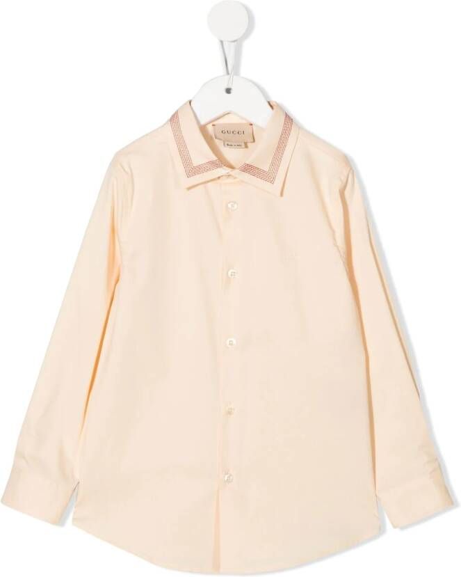 Gucci Kids Shirt met lange mouwen Beige