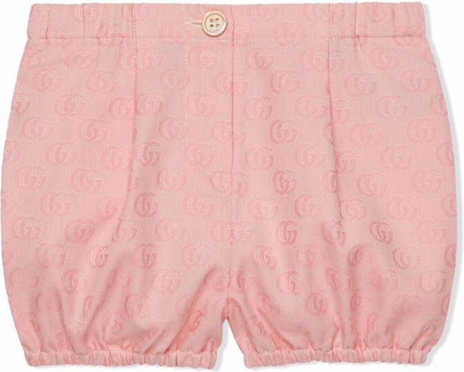 Gucci Kids Shorts met jacquard Roze
