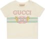 Gucci Kids T-shirt met slakkenprint Beige - Thumbnail 1