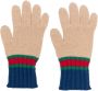 Gucci Kids Gestreepte handschoenen Beige - Thumbnail 1