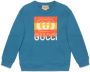 Gucci Kids Sweater met hondenprint Blauw - Thumbnail 1