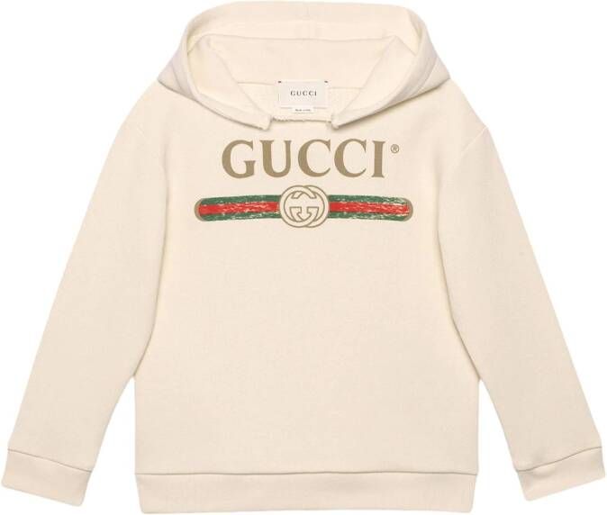 Gucci Kids Sweater met logo Wit