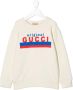 Gucci Kids Sweater met logoprint Beige - Thumbnail 1