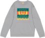 Gucci Kids Sweater met logoprint Grijs - Thumbnail 1