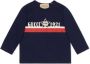 Gucci Kids Sweater met print Blauw - Thumbnail 1