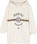 Gucci Kids Sweaterjurk met capuchon Wit - Thumbnail 1