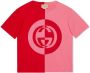 Gucci Kids T-shirt met colourblocking Roze - Thumbnail 1