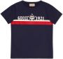 Gucci Kids T-shirt met GG logo Blauw - Thumbnail 1