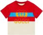 Gucci Kids T-shirt met GG-logo Rood - Thumbnail 1