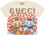 Gucci Kids T-shirt met logoprint Wit - Thumbnail 1