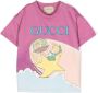 Gucci Kids T-shirt met print Roze - Thumbnail 1