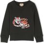 Gucci Kids Sweater met tijgerprint Grijs - Thumbnail 1