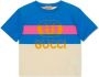 Gucci Kids Gestreept T-shirt Beige - Thumbnail 1