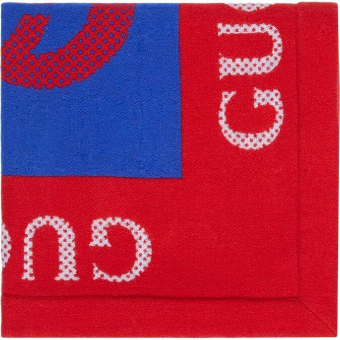 Gucci Kids Wollen deken Rood