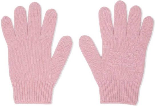 Gucci Kids Wollen handschoenen Roze