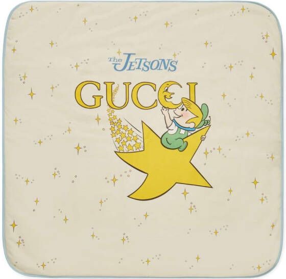 Gucci Kids x The Jetsons katoenen deken Beige