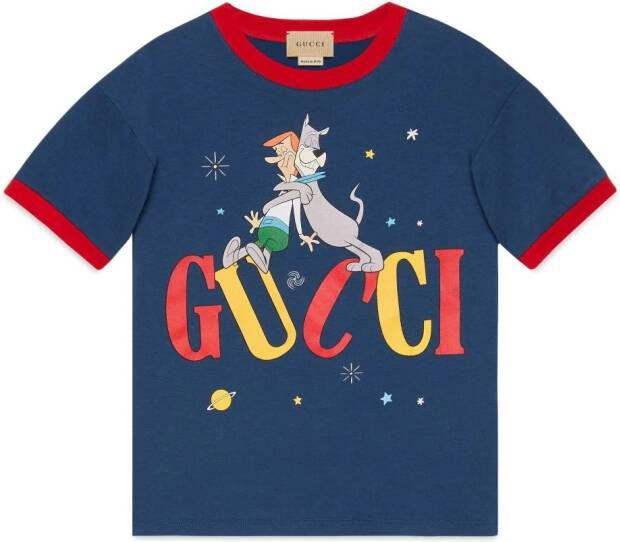 Gucci Kids x The Jetsons katoenen T-shirt Blauw