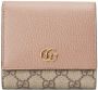 Gucci GG Marmont medium portemonnee Beige - Thumbnail 1