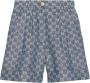 Gucci Linnen shorts Blauw - Thumbnail 1